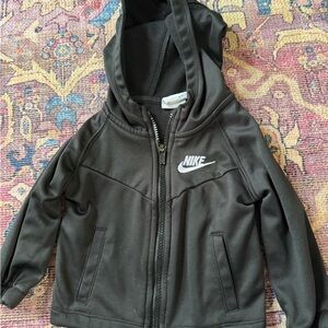 Nike  Zip Up 12 Months Baby, Baby Nike,  Zip Up Black Track Jacket Hoodie
